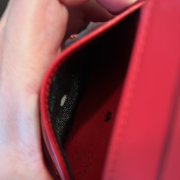 Authentic Louis Vuitton Red Epi compact wallet - Picture 12 of 12